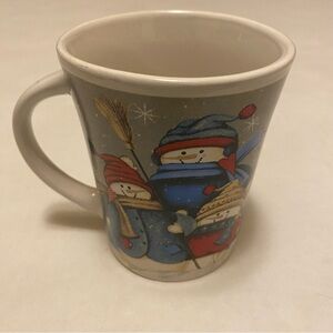 Snowman Winter Mug - Snowman Trio Design